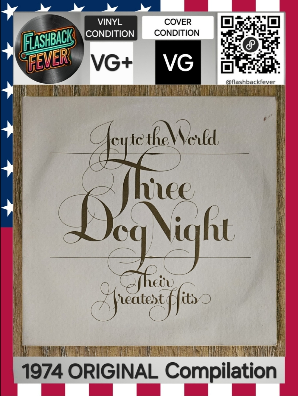 THREE DOG NIGHT•Joy to the World•1974 US Stereo (#DSD-50178) Indianapolis Press